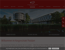 Tablet Screenshot of kongresshotel-potsdam.de